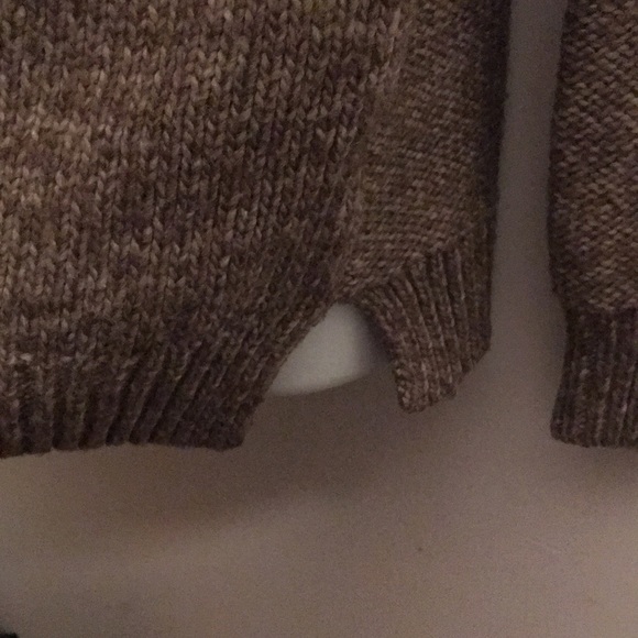 American Eagle brown cable knit sweater medium 🦅 - Picture 4 of 8
